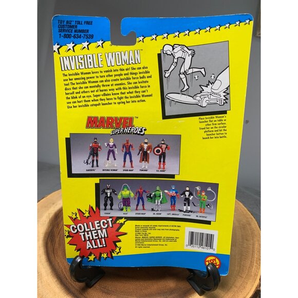 Marvel 1994 Fantastic Four Invisible Woman Figure with Catapult Power Launcher B - Picture 3 of 7